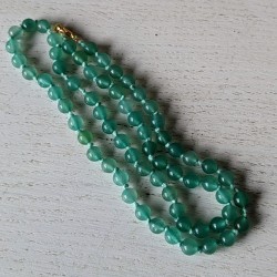 collier en aventurine verte perles 6 mm