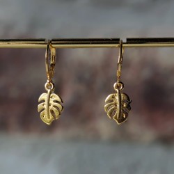 boucles d'oreilles feuilles...