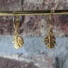 boucles d'oreilles feuilles de monstera