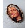 broche brodée romy