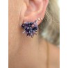 Boucles d'oreilles feu d'artifice violet