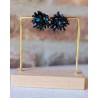 Boucles d'oreilles feu d'artifice noir