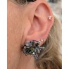 Boucles d'oreilles feu d'artifice vitrail