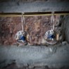 Boucles d'oreilles minimalistes en argent et cristal Swarovski