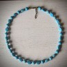 collier en howlite turquoise et hématite