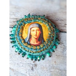 broche portrait figure...