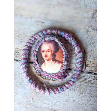 parure broche et bracelet jonc Olympe de Gouges