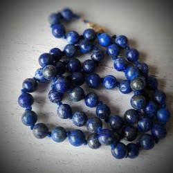 collier en lapis-lazuli 6 mm