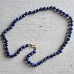 collier en lapis-lazuli 6 mm