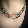 collier Karma céramique et millefiori